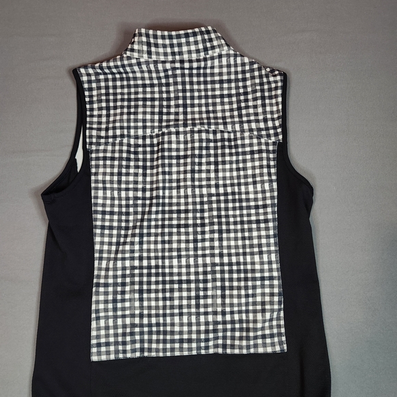 Stella Parker Black and White Checkered Sleeveless Vest Size Xs - Picture 9 of 9